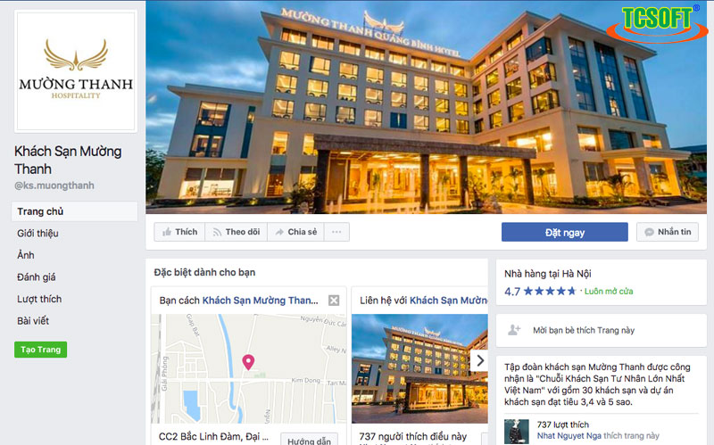 Công cụ tiếp thị quảng cáo trên facebook cho khách sạn