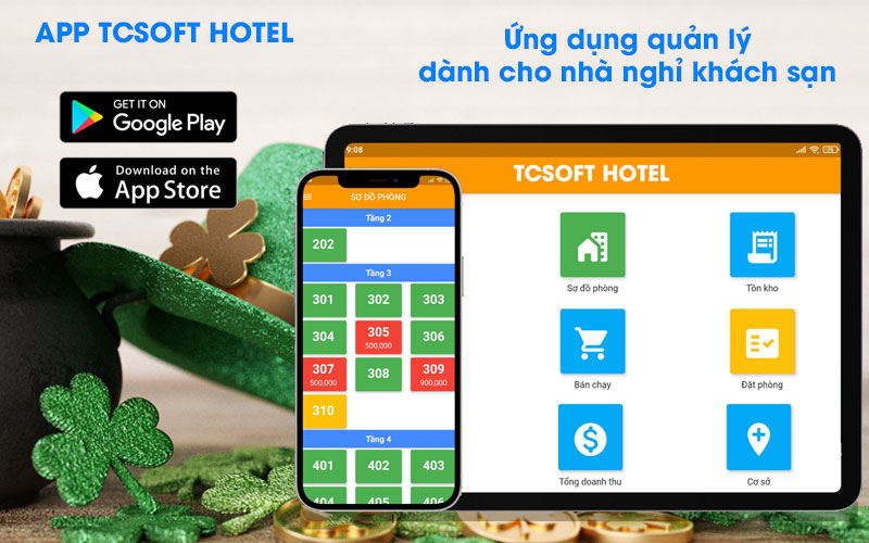 app tcsoft hotel giúp chủ khách quản lý tốt hơn